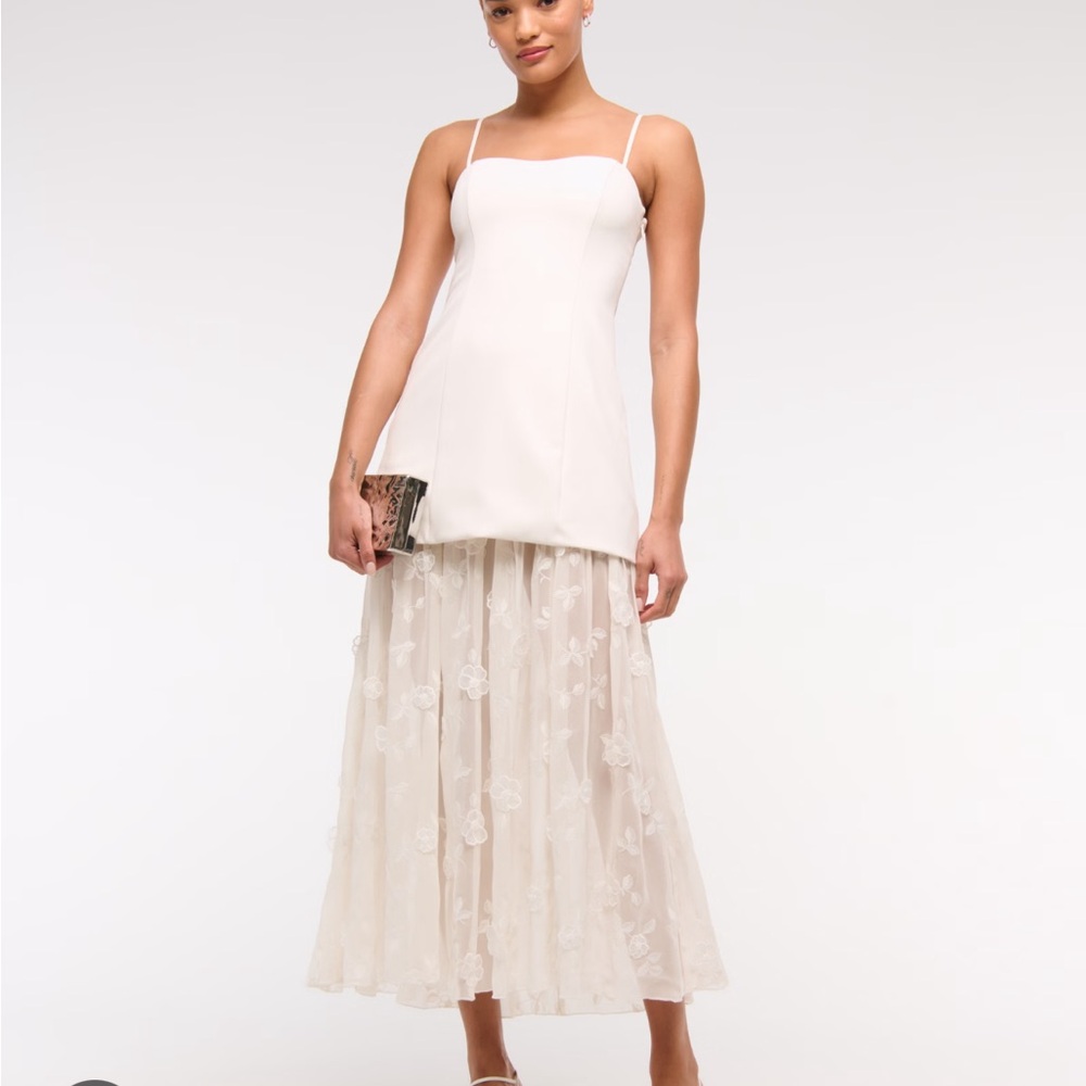Abercrombie & Fitch Sheer Maxi Dress